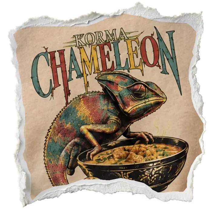 Korma Chameleon artwork detail
