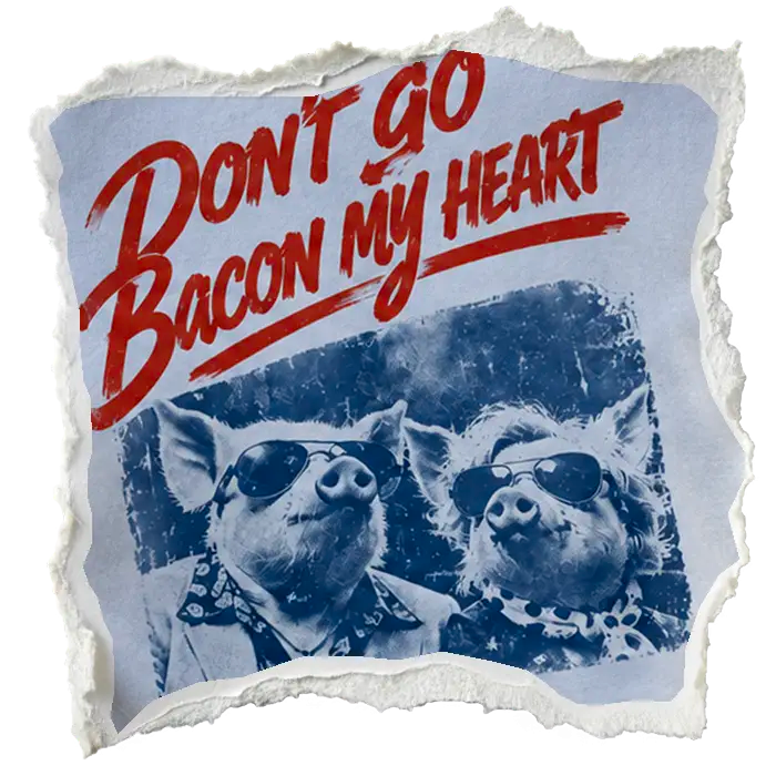 Don't Go Bacon My Heart artwork detail