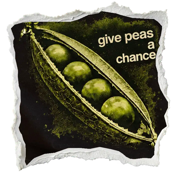 Give Peas a Chance artwork detail