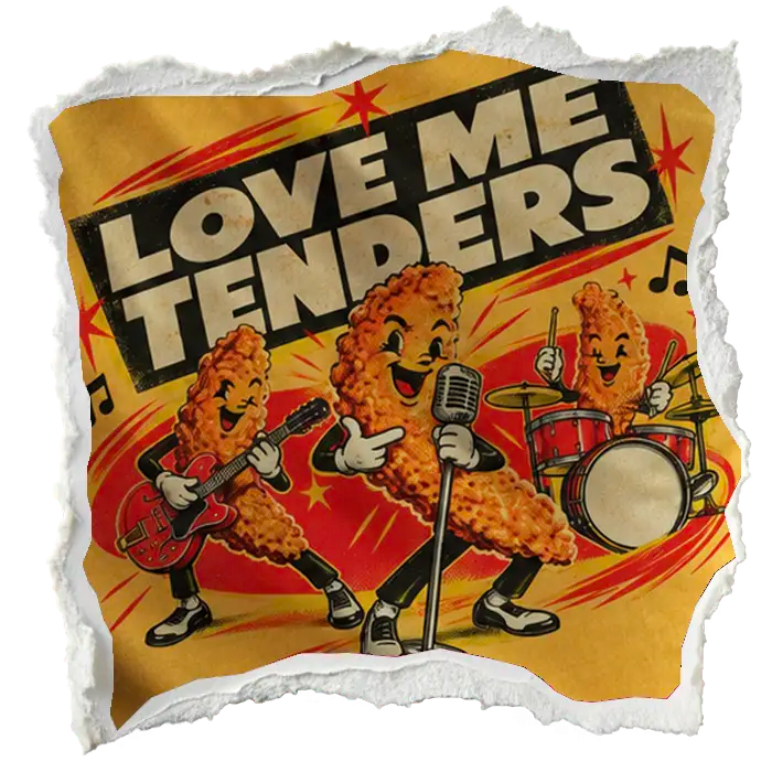 Love Me Tenders artwork detail