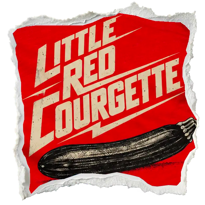 Little Red Courgette artwork detail