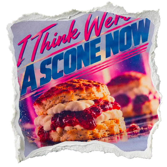 I Think We're A Scone Now artwork detail