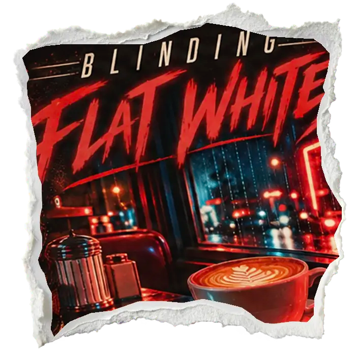 Blinding Flat Whites artwork detail