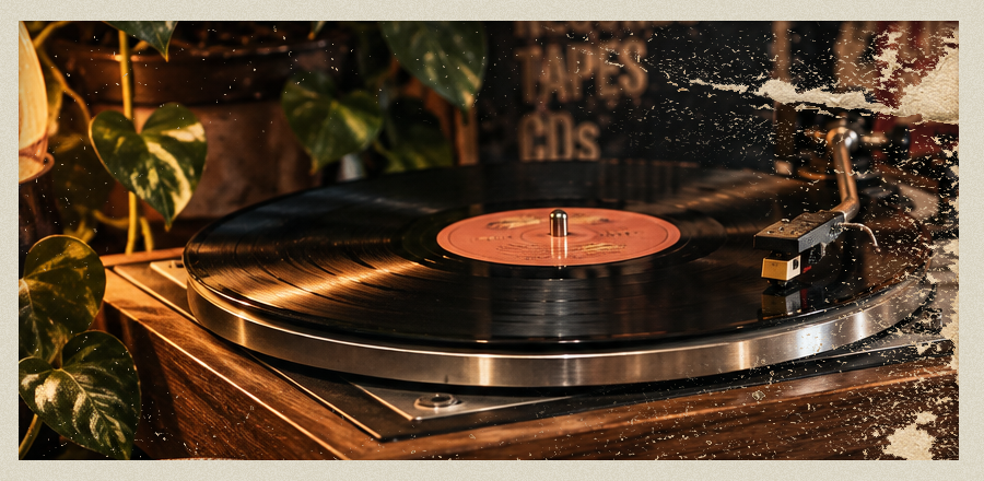 Vintage record player