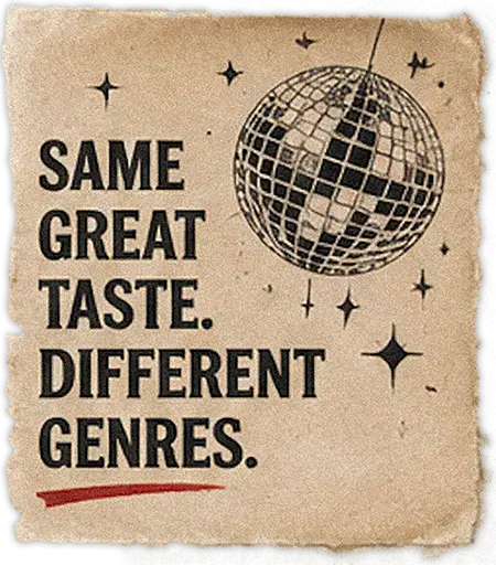 Same great taste. Different genres.
